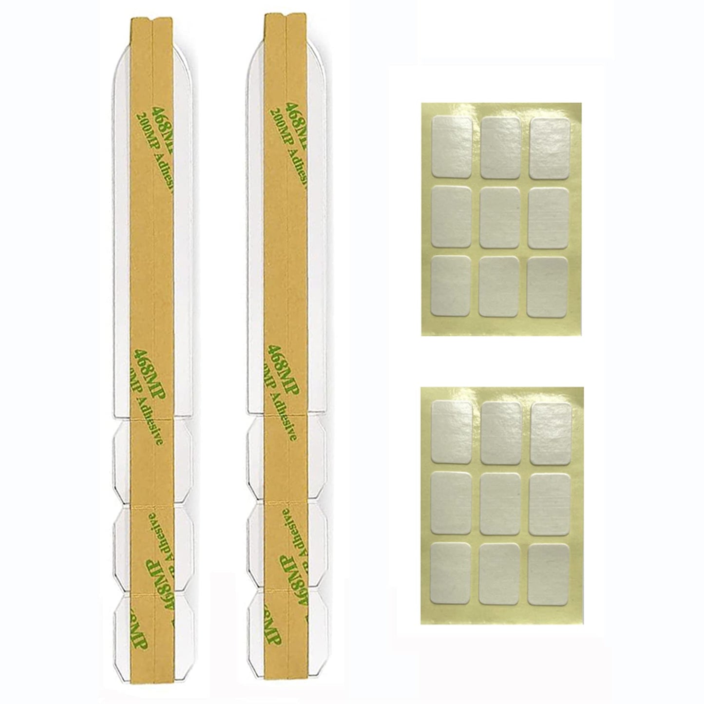 Privacy Screen Filter Adhesive Strips,Slide Mount Tabs and Double-Sided Tape for Computer Monitors and Laptops - Replacement Kits