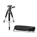 Acuvar 57" Professional Aluminum Camera Tripod - Lightweight Adjustable Travel Tripod Stand with Carry Bag for DSLR, Mirrorless & Video Cameras