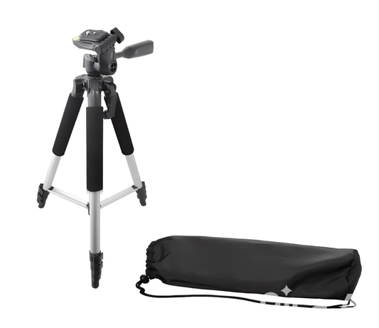 Acuvar 57" Professional Aluminum Camera Tripod - Lightweight Adjustable Travel Tripod Stand with Carry Bag for DSLR, Mirrorless & Video Cameras