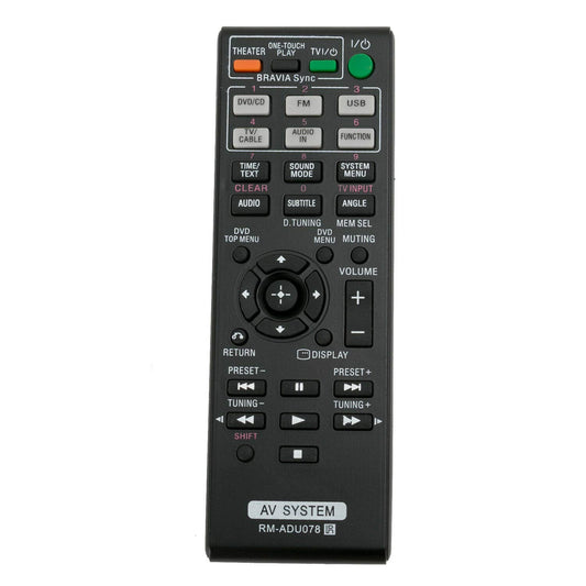 New RM-ADU078 Remote for Sony Home Theater AV System DAV-TZ710 HBD-DZ170 HBD-DZ171 HBD-DZ175