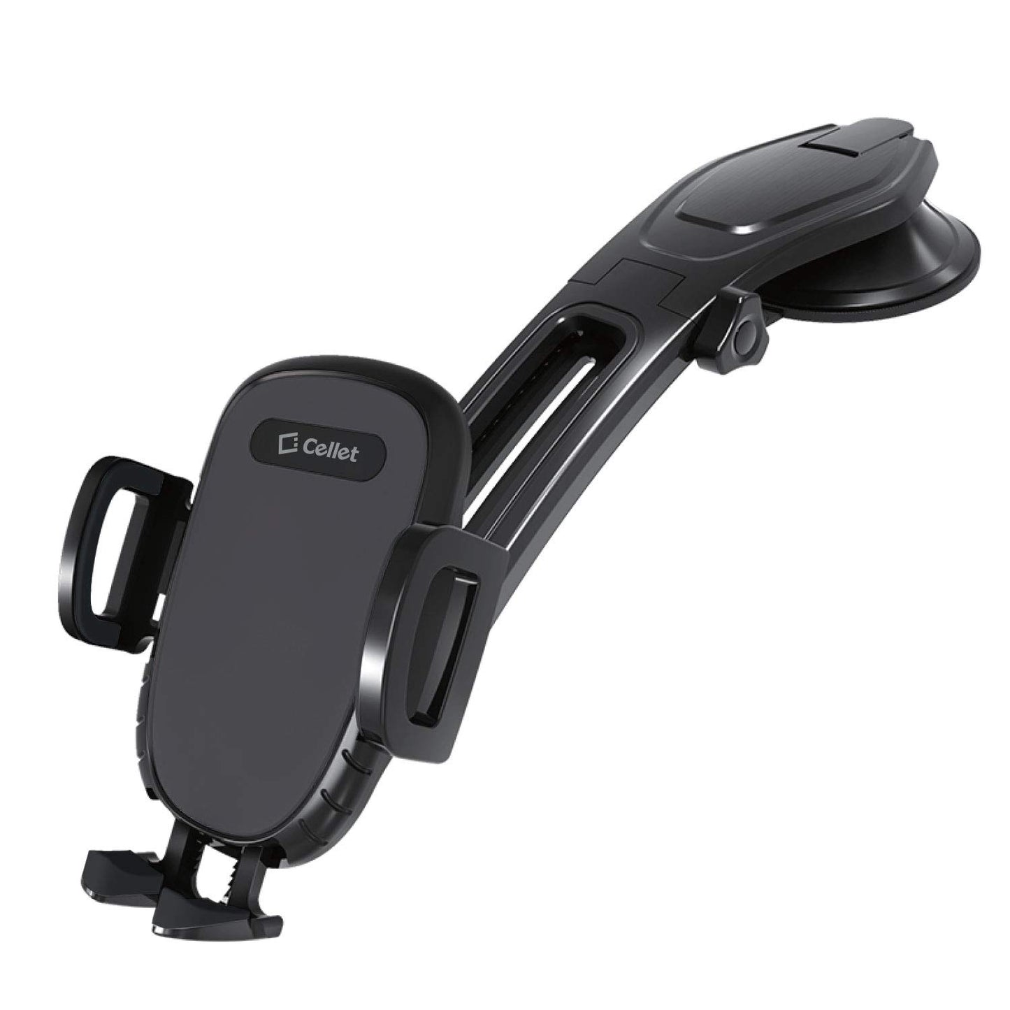 Car Dashboard Phone Holder, Cell Phone Mount with Strong Suction Cup Universal Cradle Compatible with Apple iPhones, Samsung Galaxy Google Pixel