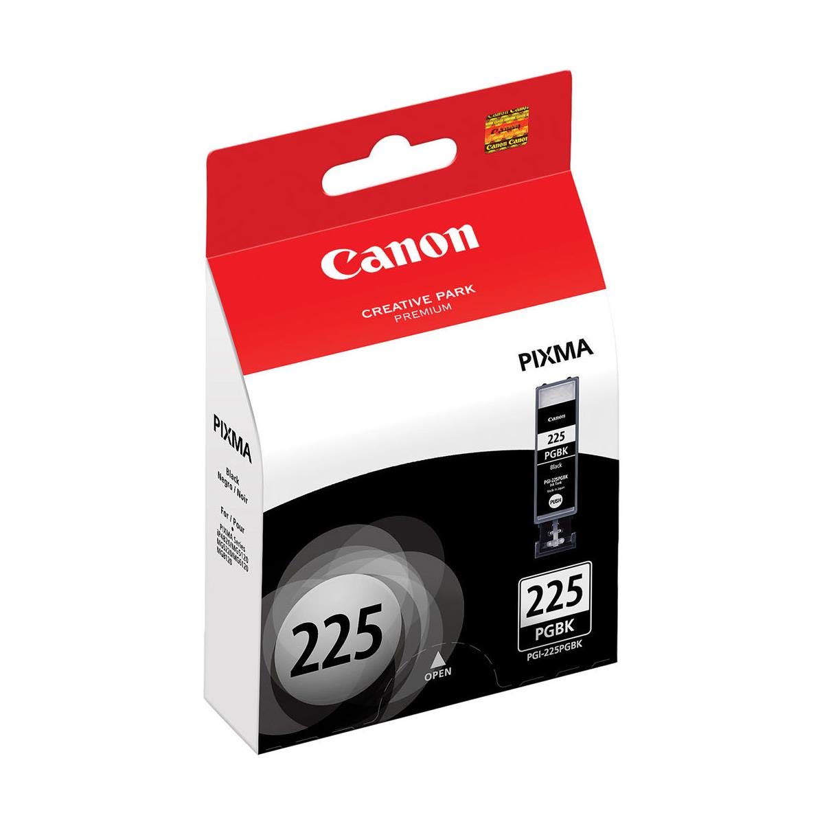 Canon PGI-225 Pigment Black Ink Tank for Select PIXMA iP, iX, MG, MX Series Printers, 3-Pack