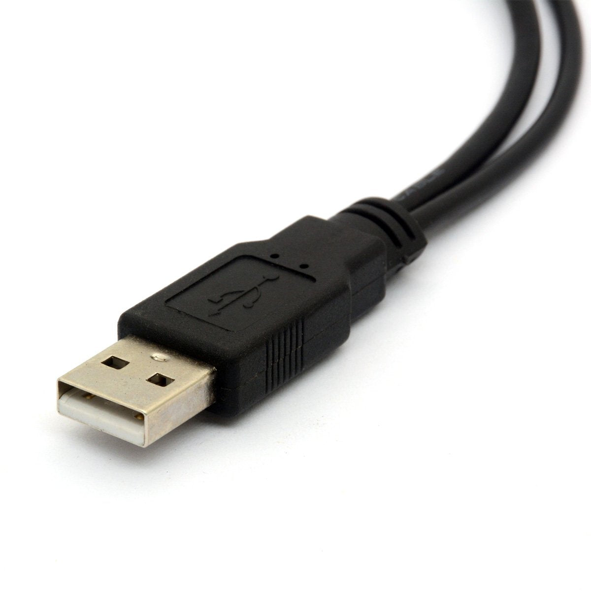 Micro USB Cable Y Splitter USB 2.0 A to Dual Micro B Power Enhancer Hub Adapter 1 Male to 2 Male Android Extension Code Syncing and Charging Two