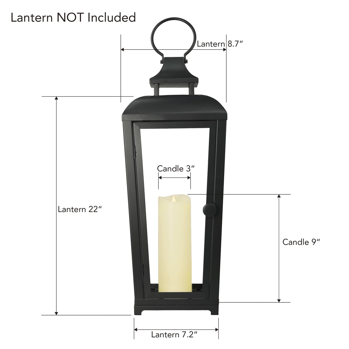 Softflame Flameless LED Candles with Remote Control, 3"x 9"Flickering 3D Moving Flame Battery Operated Candles in Real Wax Shell for Indoor Use, Home