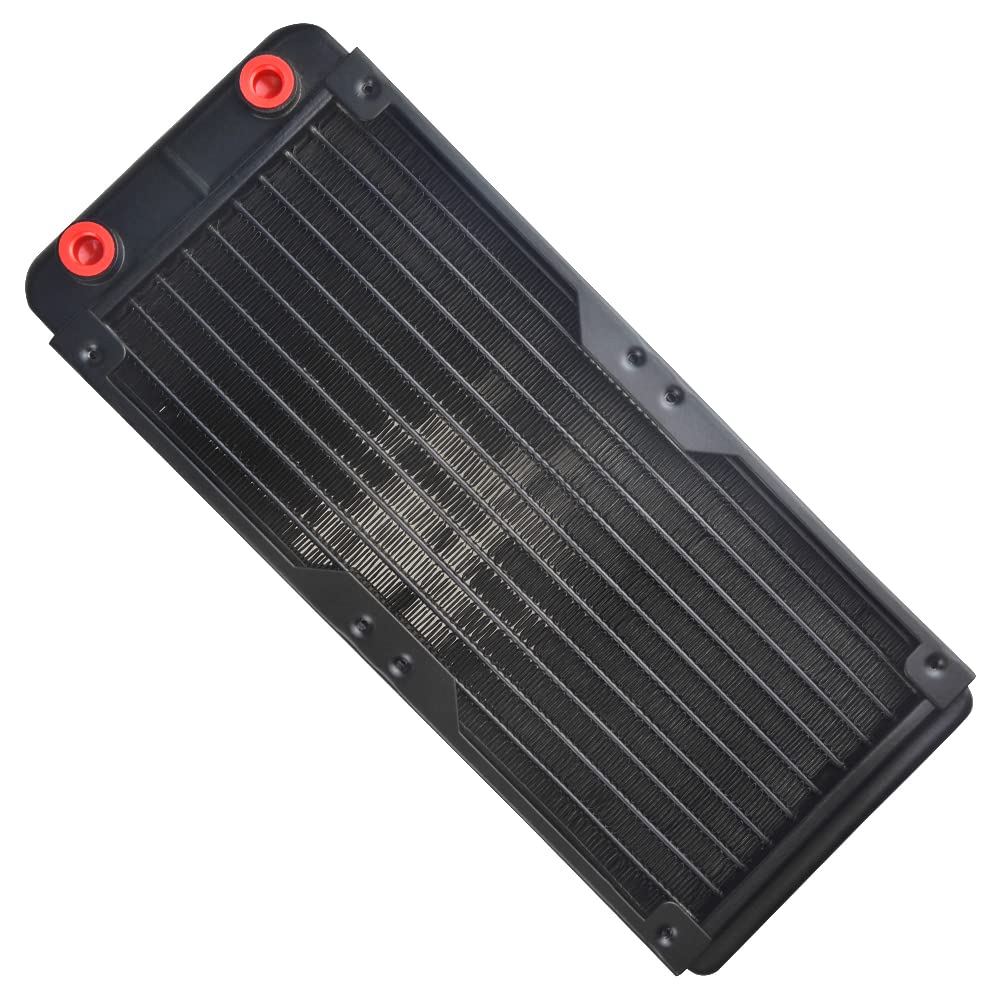 BXQINLENX 10 Pipe Aluminum Heat Exchanger Radiator for PC CPU CO2 Laser Water Cool System Computer 240mm