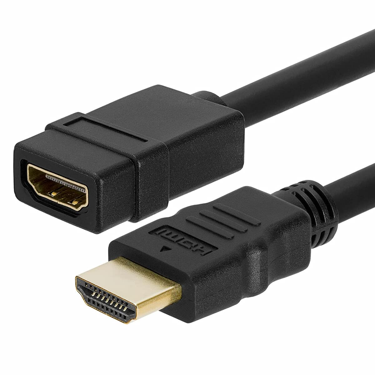 4xem 4XHDMIEXT15 15 ft. HDMI 4K-2K Male & Female Extension Cable, Black