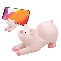 Seninda Cute Pig Phone Holder - Pink Resin Cellphone Stand for Desk, Animal Desktop Accessory and Office Decor
