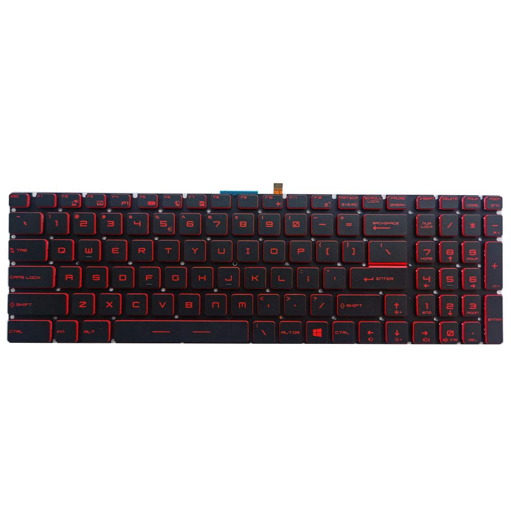 New for MSI GP62 MS-16J9 MS-16J5 MS-16J6 MS-16JB MS-16J3 Laptop US Keyboard (Red Backlight)