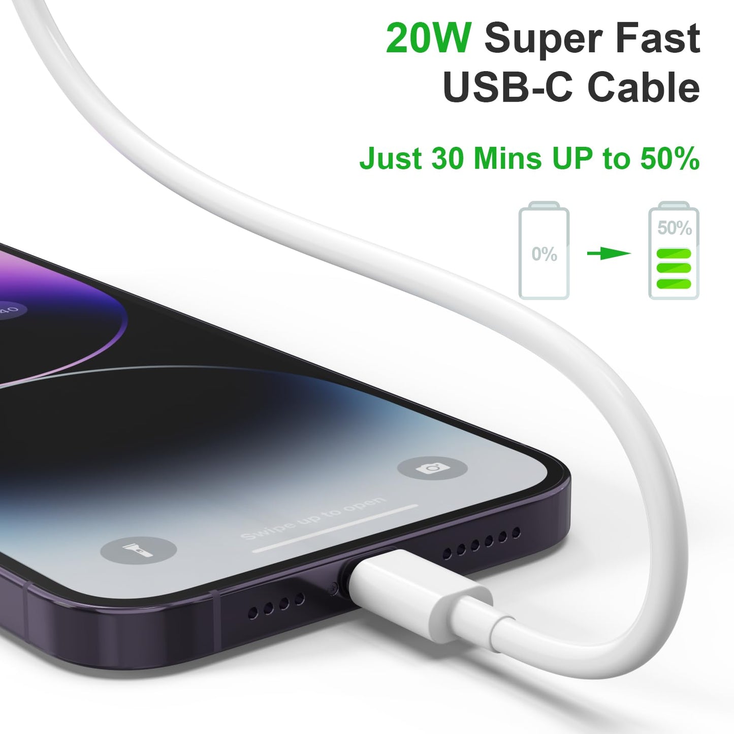 5 Pack USB C to Lightning Cable [MFi Certified] 6FT iPhone Charger Fast Charging Type c to Lightning Cable iPhone Fast Charger Power Delivery…