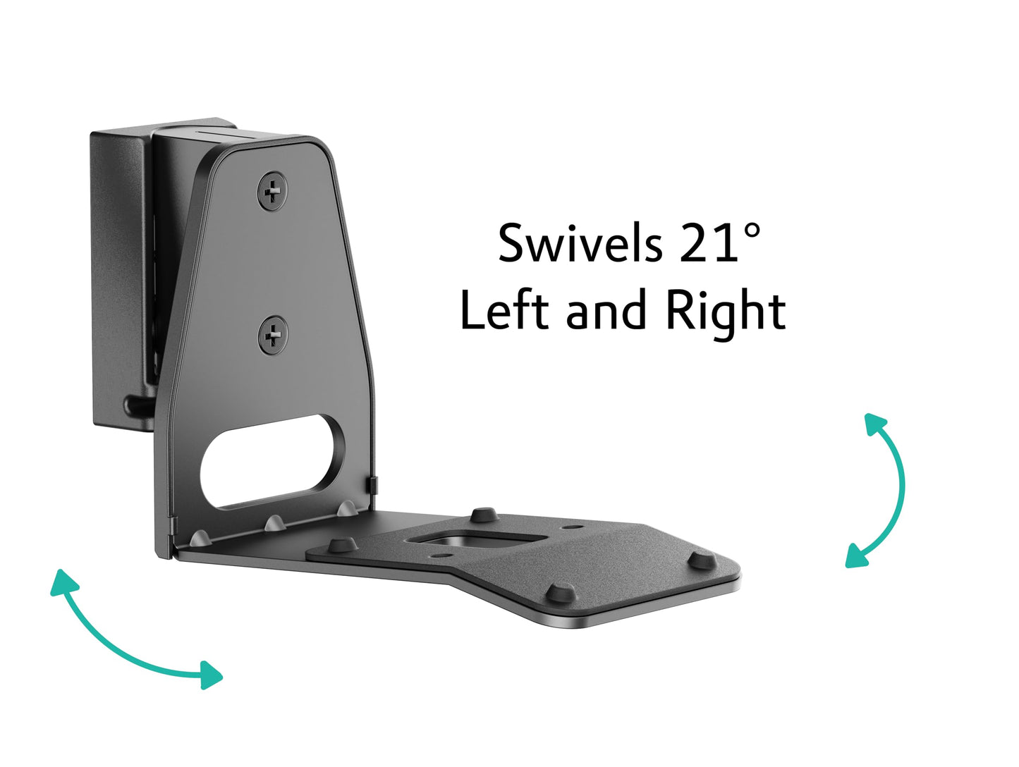 ynVISION.DESIGN Wall Mount Compatible with Sonos Era 300 Speakers - Pair - Tilt 18°/Swivel ±21° - Cable Management - Concrete/Brick/Wood Stud Mounting