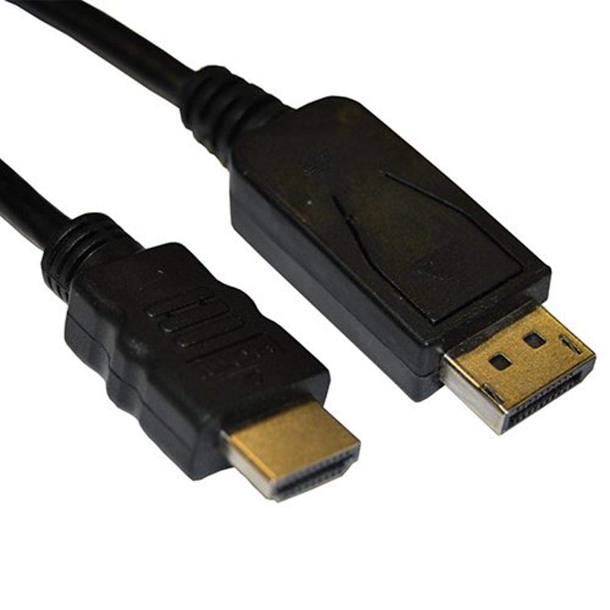 4xem 4XDPMHDMIMCBL Molded Video/Audio Cable, DisplayPort/HDMI