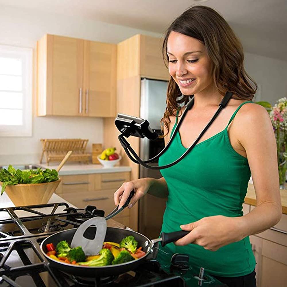 Lazy Cell Phone Holder, Universal Cell Phone Holder for Smart Mobile Phone,Hanging on Neck Cell Phone Mount Holder ,Hands-Free Mobile Phone Holder on