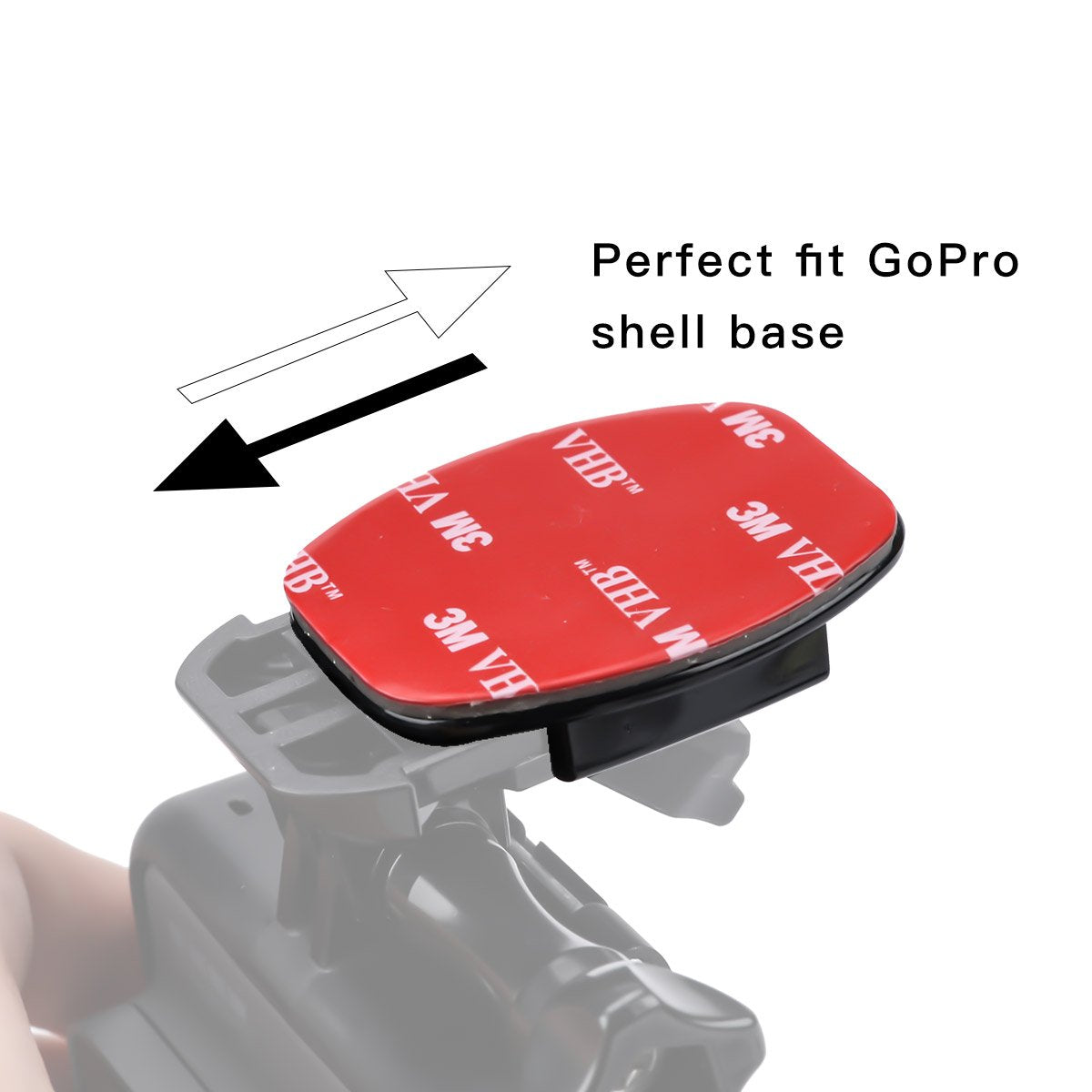 AFAITH 10 Pack of 3M Flat Adhesive Mounts for GoPro Camera Case