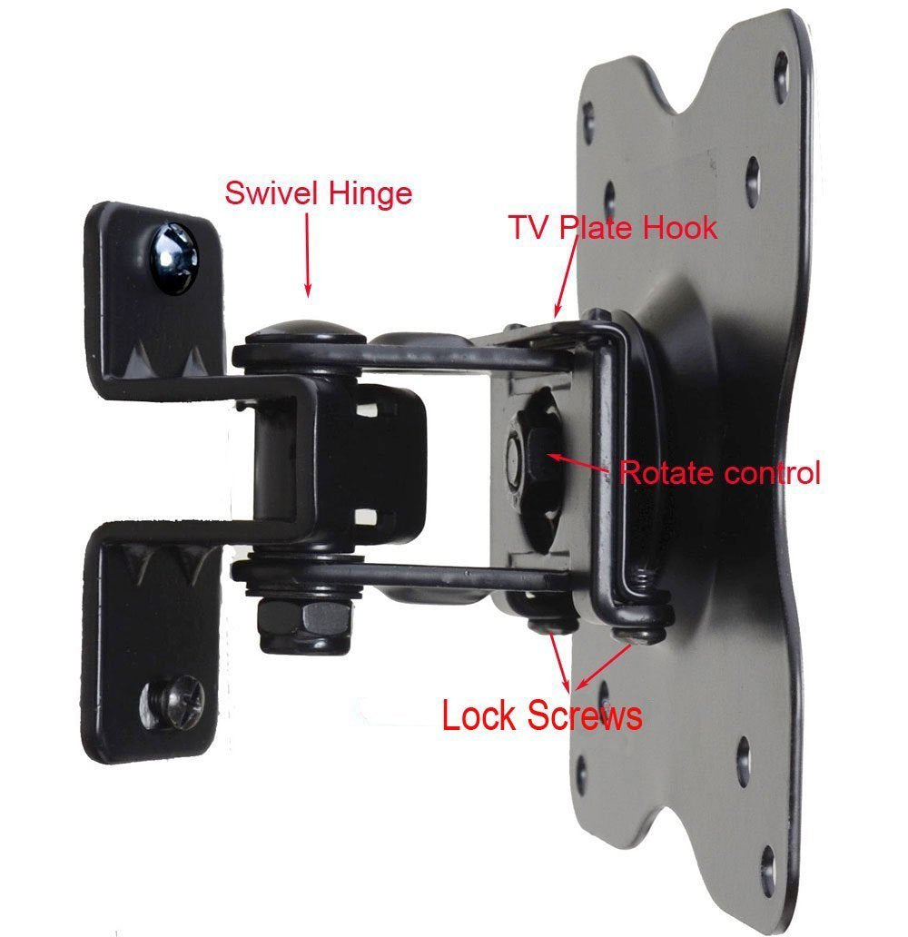 VideoSecu Tilt Swivel Rotation LCD LED Ultra HD TV Wall Mount Bracket for VIZIO 39" D39hn-E0 32" D32f-E1 D32hn-E0 E32-D1 D32hnx-E1 D32hn-E1 E32h-D1