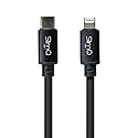 SlimQ USB-C Cable Compatible with Light- ning, Compatible with iPad, iPhone, iPod Charging (Type C, 3ft, Gray)