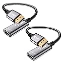 VIOY Displayport to HDMI Adapter 2 Pack, 4K@30HZ Uni-Directional DP (Source) Male to HDMI (Display) Female, 1080P@120HZ Display Port Adapter