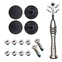 SLAUNT 4 Pack Rubber Case Feet and Replacement Screws (2 Long and 8 Short) Screwdriver Kit Set Compatible with Mac Book Air 11inch 13 inch A1370 A1369