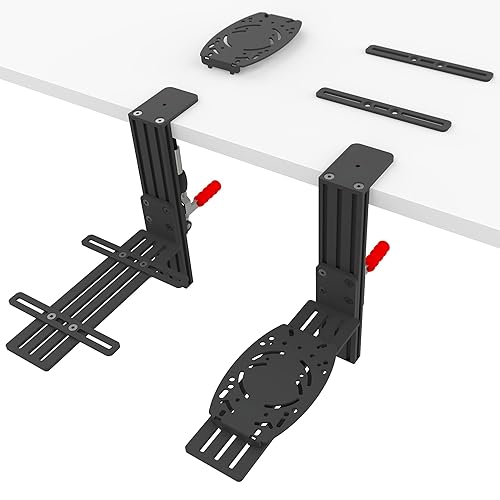 Flight Sim Hotas Desk Mount Compatible with Logitech X56,X52,X52 Pro/ Thrustmaster T-Flight Hotas X,SimTask Farmstick,Sol-R2,T16000M FCS/ VKB