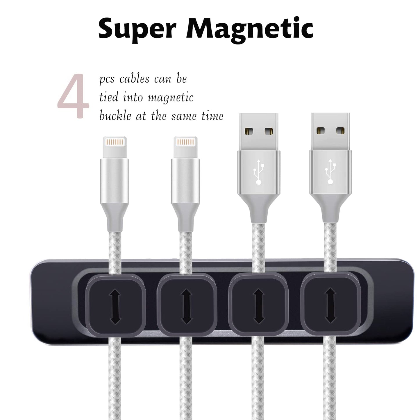 DRM Cable Clips Organizer Magnetic Cable Management Clips Cord Organizer Self Adhesive Sticky for All Wires, Desk Wall Desktop Cord Office Home USB