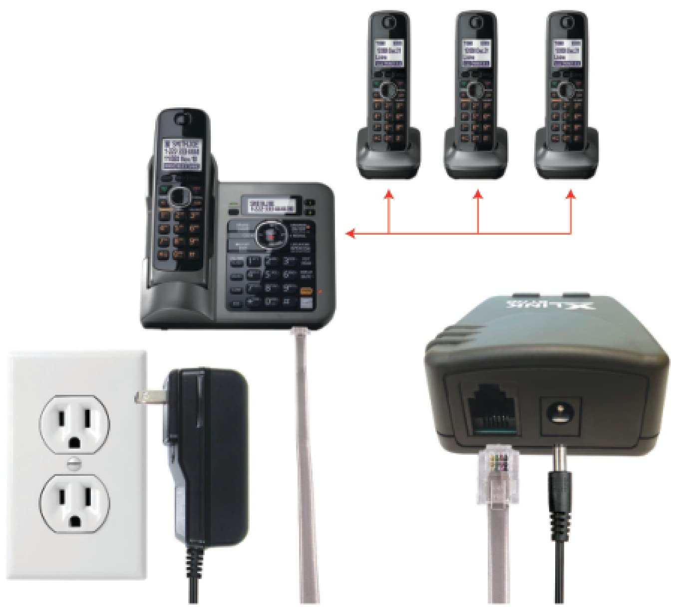 Xtreme Technologies XLink BT HD - Only High Definiton Audio Bluetooth Cell to Home Telephone Adapter (One Cell Phone)