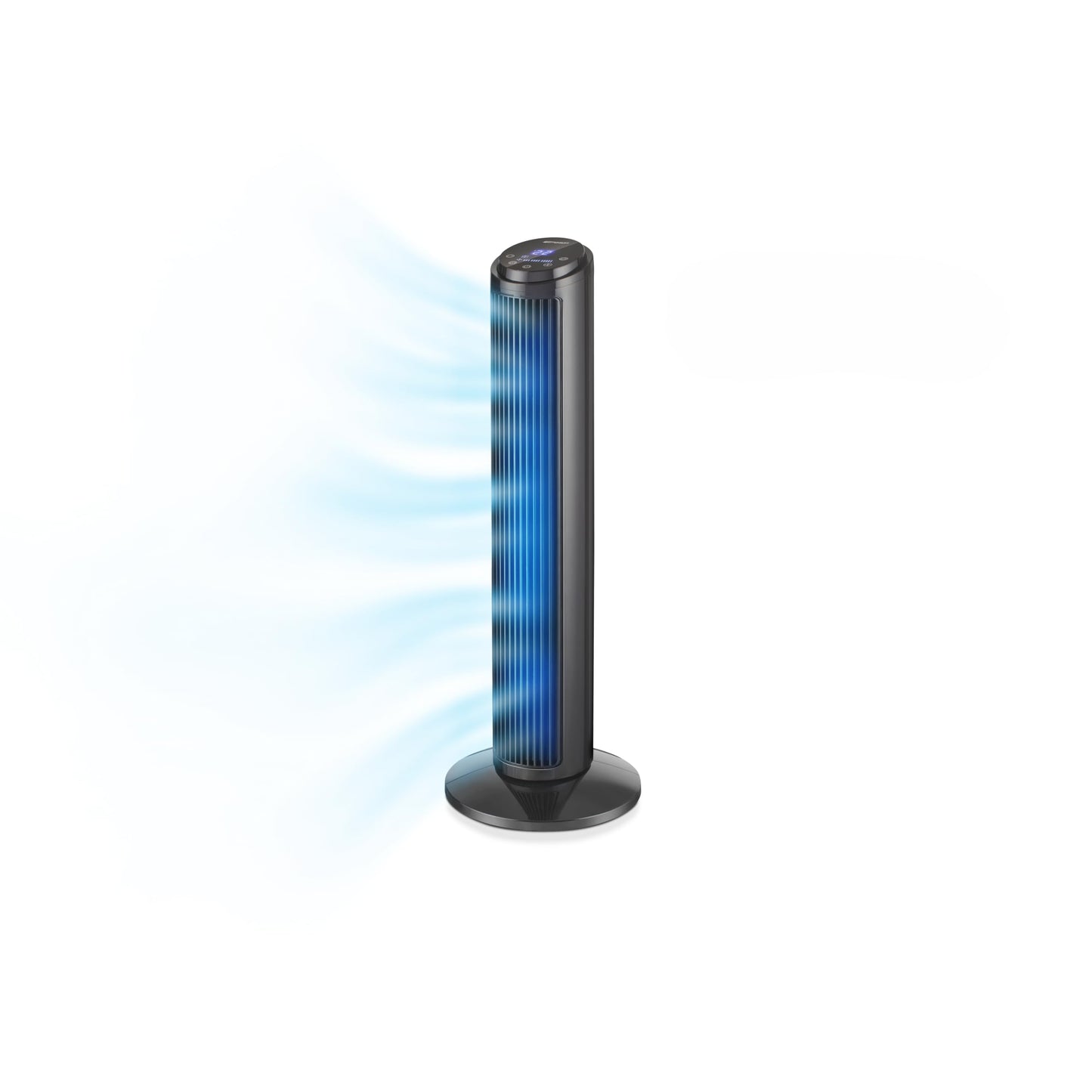 Emerson SmartVoice 29” Tower Fan, Wi-Fi Free Voice Control, Smart Tower Fan for Bedroom, 70° Oscillating, 3 Wind Speeds, 15-Hr Timer, Sleep Mode