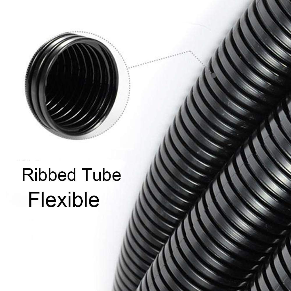 ZhiYo 10FT 1” Wire Loom Split Tubing Auto Wire Conduit Flexible Cover
