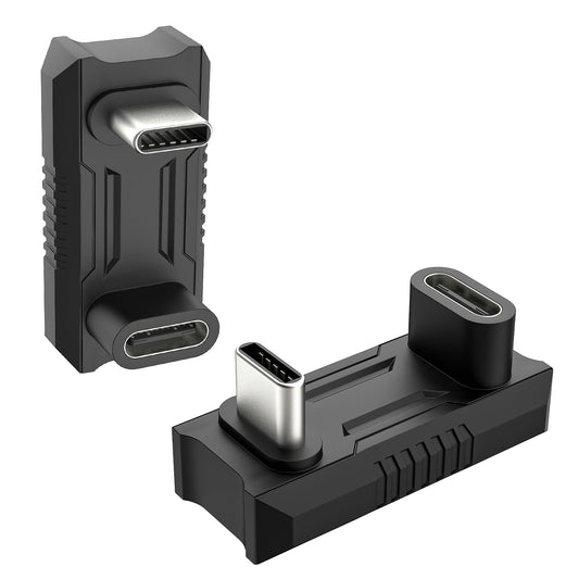 TiMOVO USB C 180 Degree Adapter 2 Pack, 140W Fast PD Charging for ROG Ally/Steam Deck/Lenovo Legion Go Accessories
