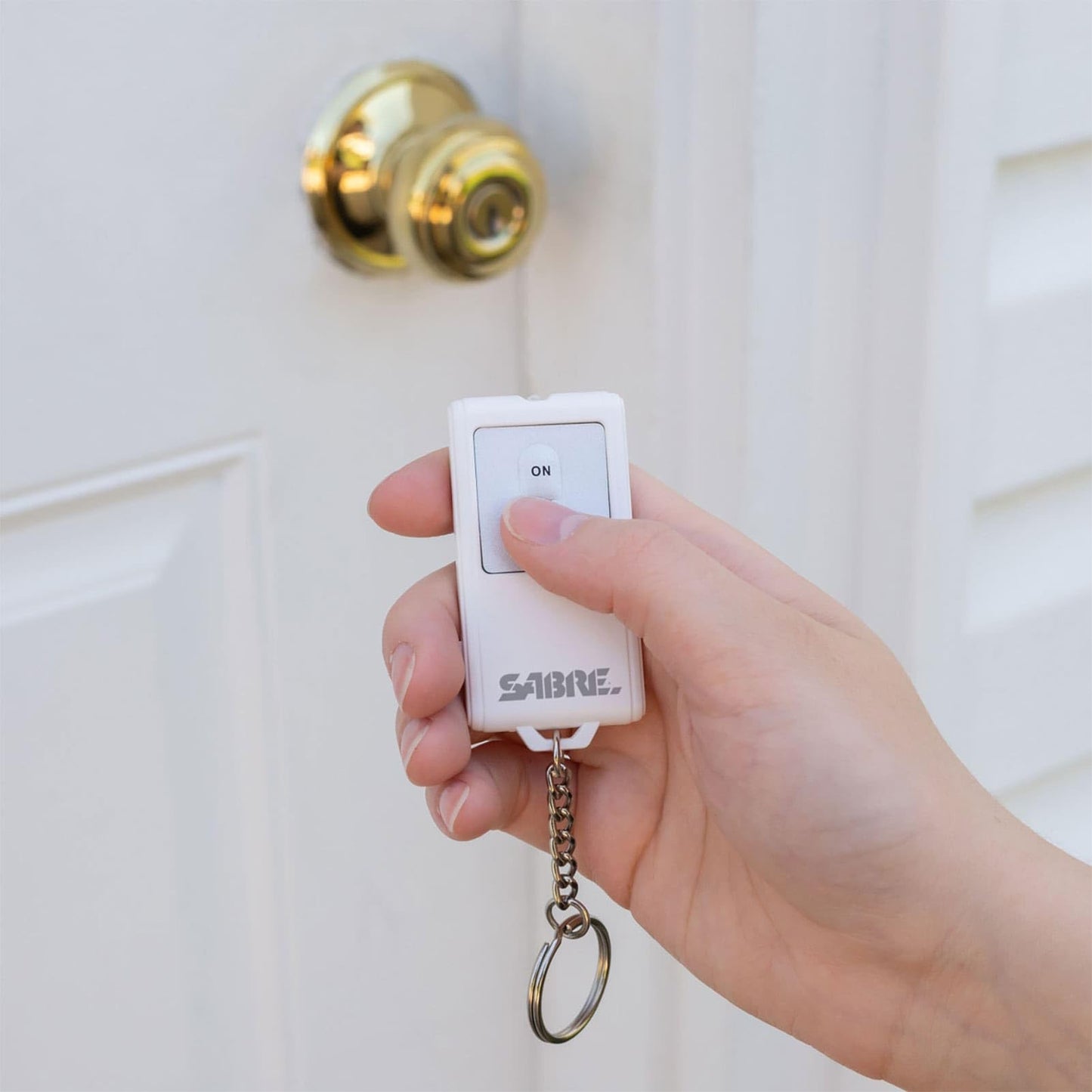 Sabre Home Security System with Remote, 125dB Alarm, Audible Up to 850 Feet (259 Meters), Wireless, Comes with 1 Motion Sensor Alarm, 2 Door or Window