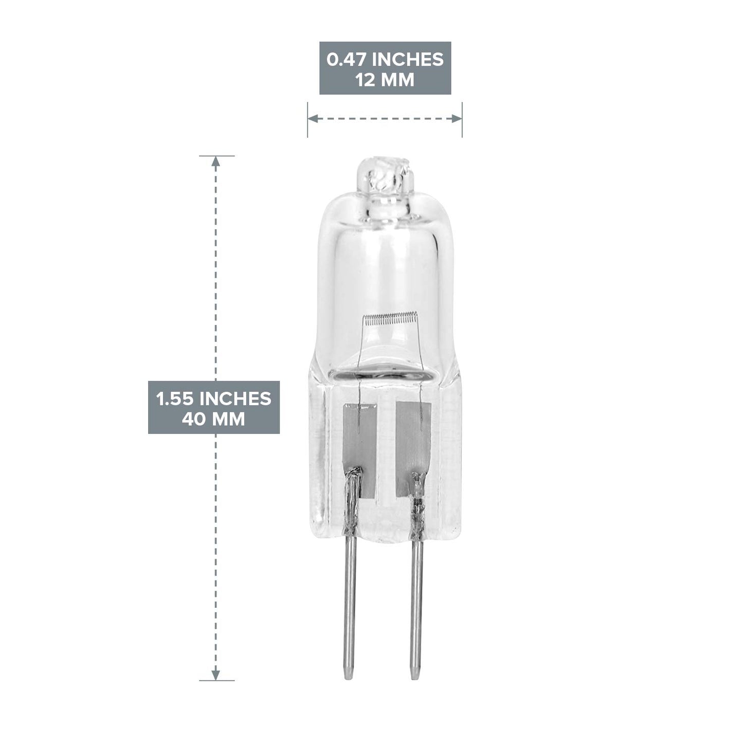 25 Pack CRYSTAL CLEAR LENSE 10 Watt AC DC 12V Light Bulb Replacement JC G4 2Pin Base Halogen Kitchen Table Pendant Lamp 12 Volt 10W Bi-Pin Warm Clear