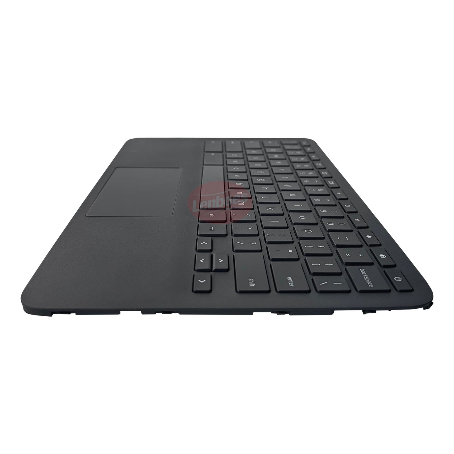 lenboes Laptop Palmrest Upper Case Top Cover with US Keyboard Touchpad Assembly Replacement for HP Chromebook 11 11A G8 EE TPN-Q232 L90338-001 Gray