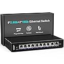 10Gbe Ethernet Switch Unmanaged with 2 x 10Gb RJ45 Ports ? 8 x 2.5Gb Base-T Ports, Desktop/Wall Mount NICGIGA 10 Port 10Gbps Network Switch