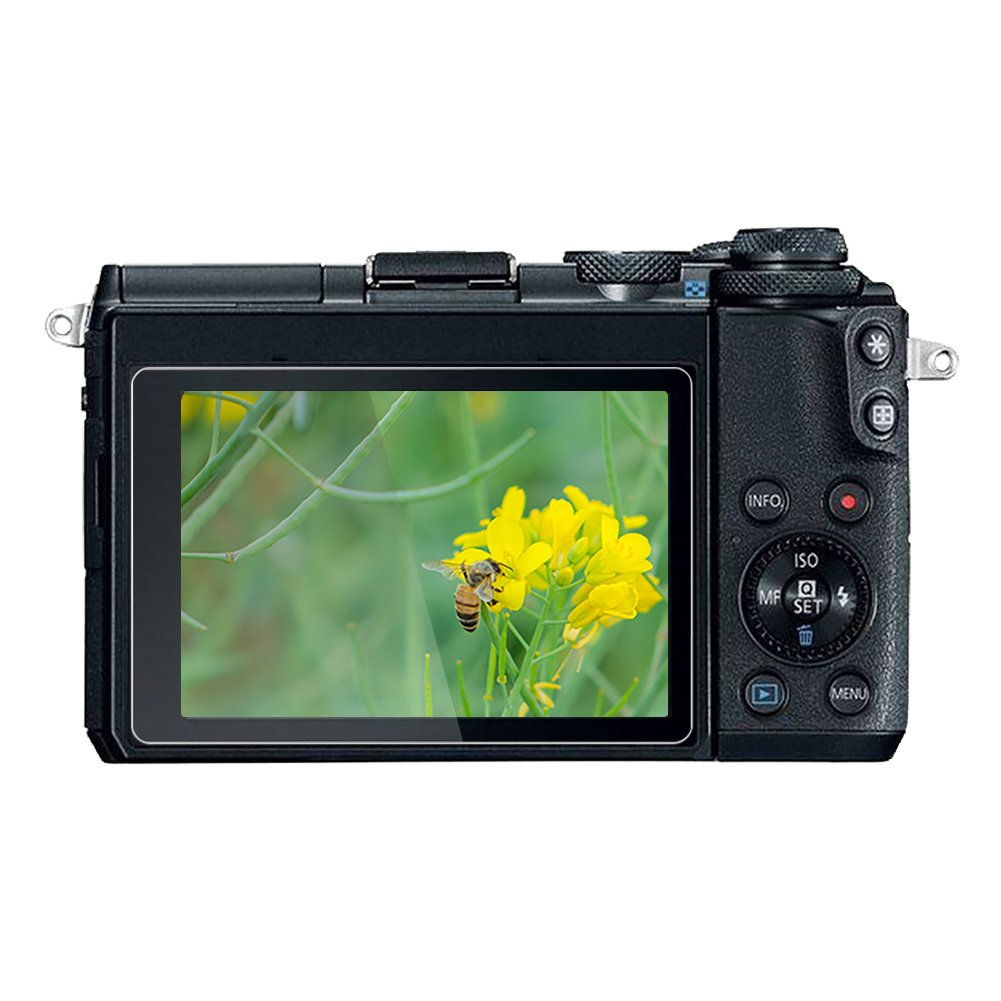 Macolink Screen Protector for Canon EOS M6 / M6 Mark II / M100 M50 (KISS M) / Panasonic Lumix DMC-GX8 Anti-Scratches Tempered Glass Protective Film (2
