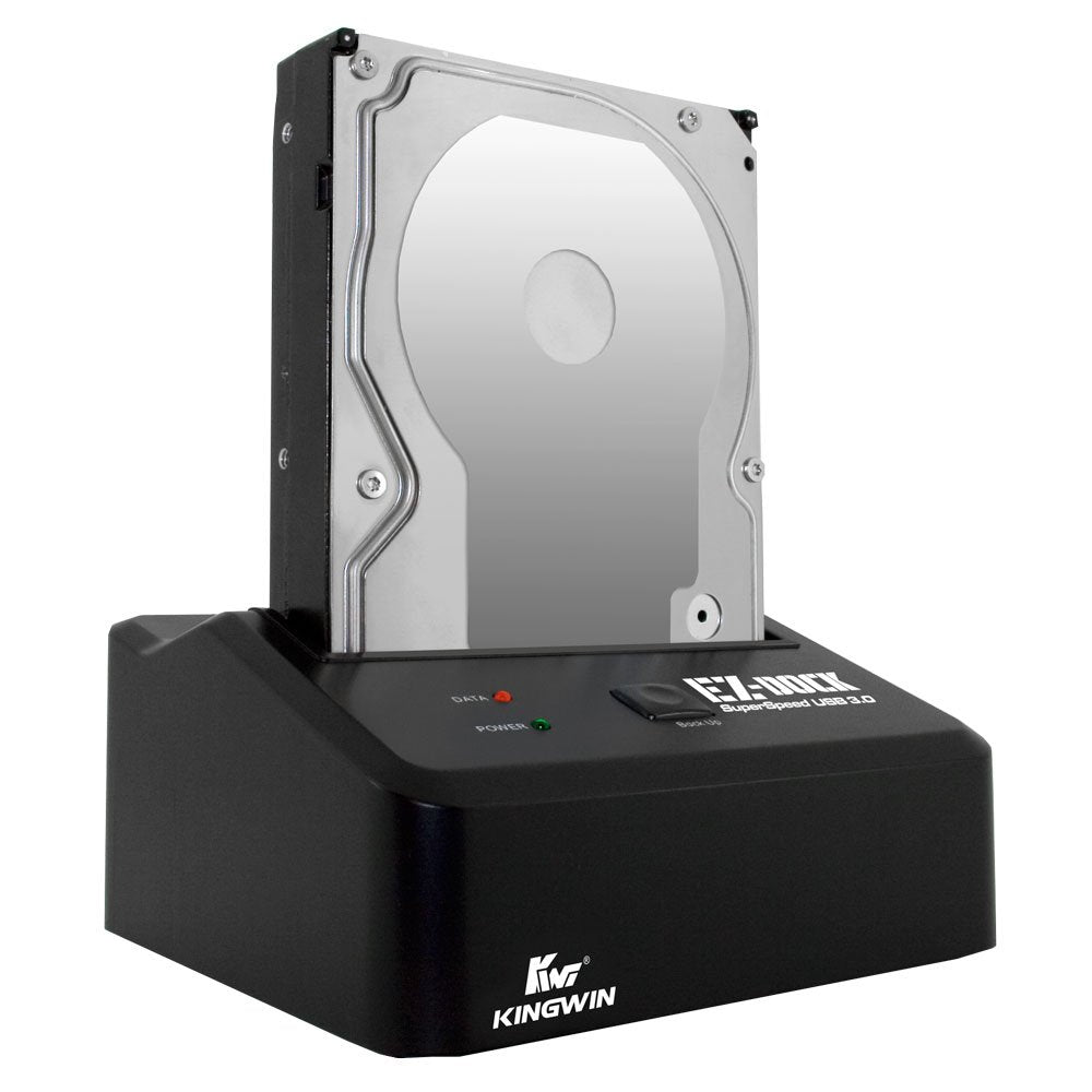 Kingwin USB 3.0 Hard Drive Docking Station for 2.5” & 3.5” SATA HDD/SSD, Hot Swap, Tool-Free, UASP Support, 5Gbps High-Speed Transfer, PC Laptop