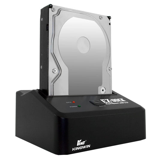 Kingwin USB 3.0 Hard Drive Docking Station for 2.5” & 3.5” SATA HDD/SSD, Hot Swap, Tool-Free, UASP Support, 5Gbps High-Speed Transfer, PC Laptop