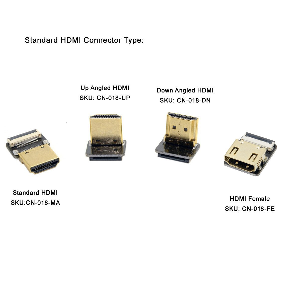 chenyang FPC 20Pin HDMI Flat Female Connector for Ribbon Cable,Raspberry Pi, GoPro,Mini Display, Drone, Camera, Gimbal