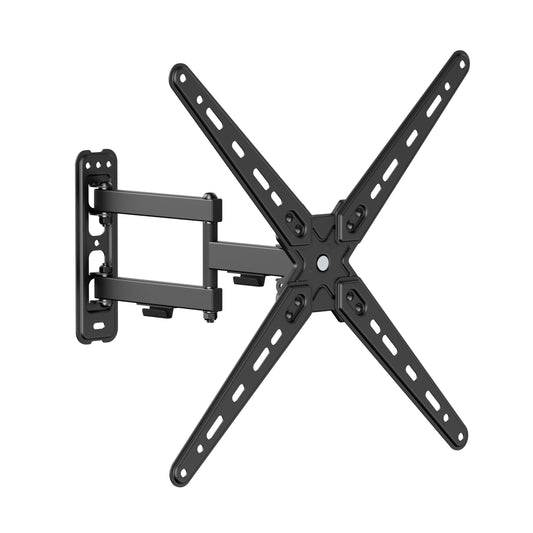 PL-443 Landscape to Portrait Vertical Rotation Full Motion TV Monitor Wall Mount Bracket Articulating Arms Swivel Tilt for Most 13" to 55" Flat Screen