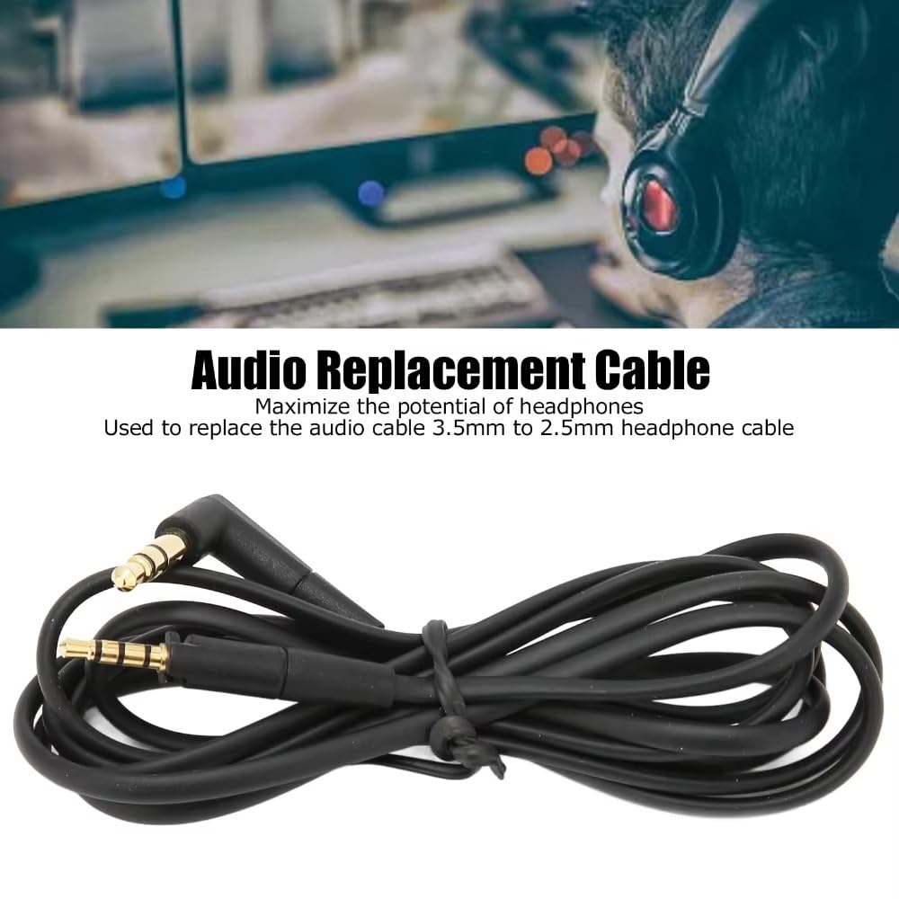 BUTIAO Momentum 4 Cable, Replacement PVC Cable for Sennheiser HD 4.30 4.30i 4.30g 4.40BT 4.50BTNC 400S 450BT 458BT, MB360 MB 360 UC, Momentum 4 3 2 1…