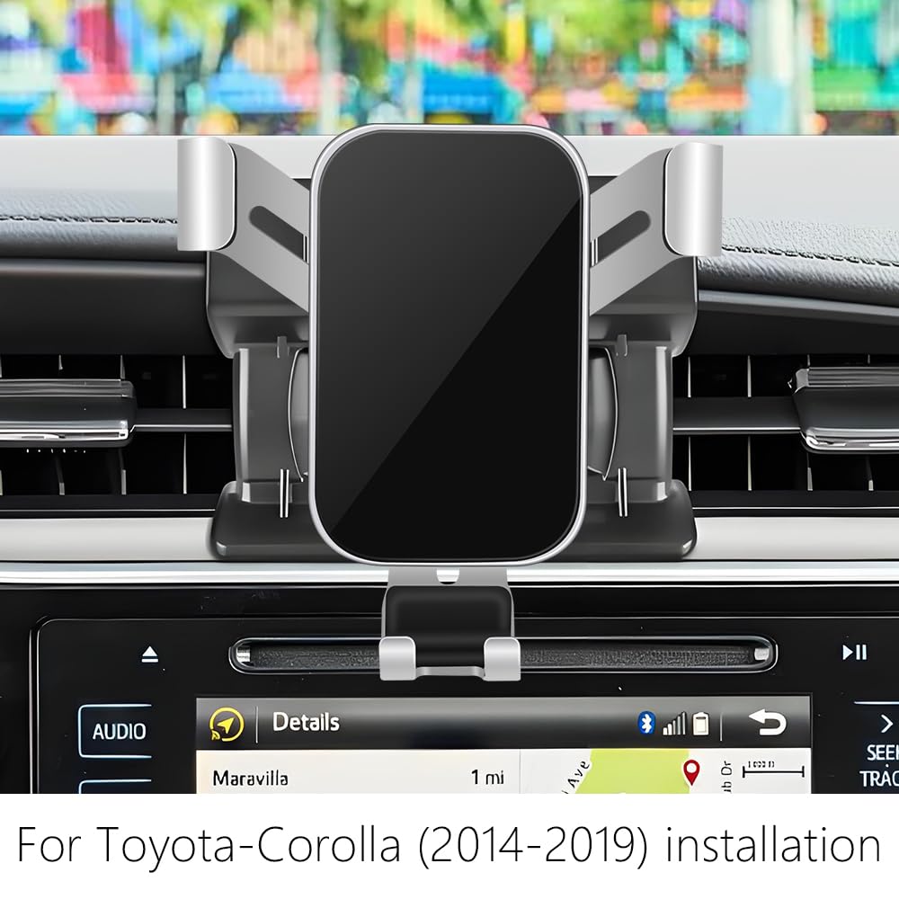 LUNQIN Car Phone Holder for Toyota Corolla 2014 2015 2016 2017 2018 2019 Auto Interior Accessories Best Cell Phones Mount Cellphone Mobile Cradle