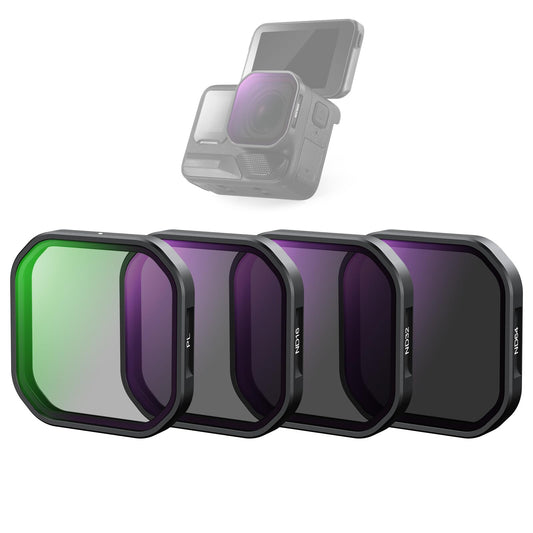 NEEWER 4 Pack ND & Polarizer Filter Set Compatible with Insta360 Ace Pro 2, PL/ND16/ND32/ND64 Action Camera Accessories, NOT Compatible with Updated