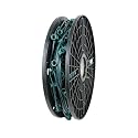 Novelty Lights 250 Feet C9/E17 Socketed Light Spool, 12 Inch Spacing Green Wire Bulk Reel, 8 Amp SPT-1 Wire, Commercial Grade, Indoor/Outdoor All