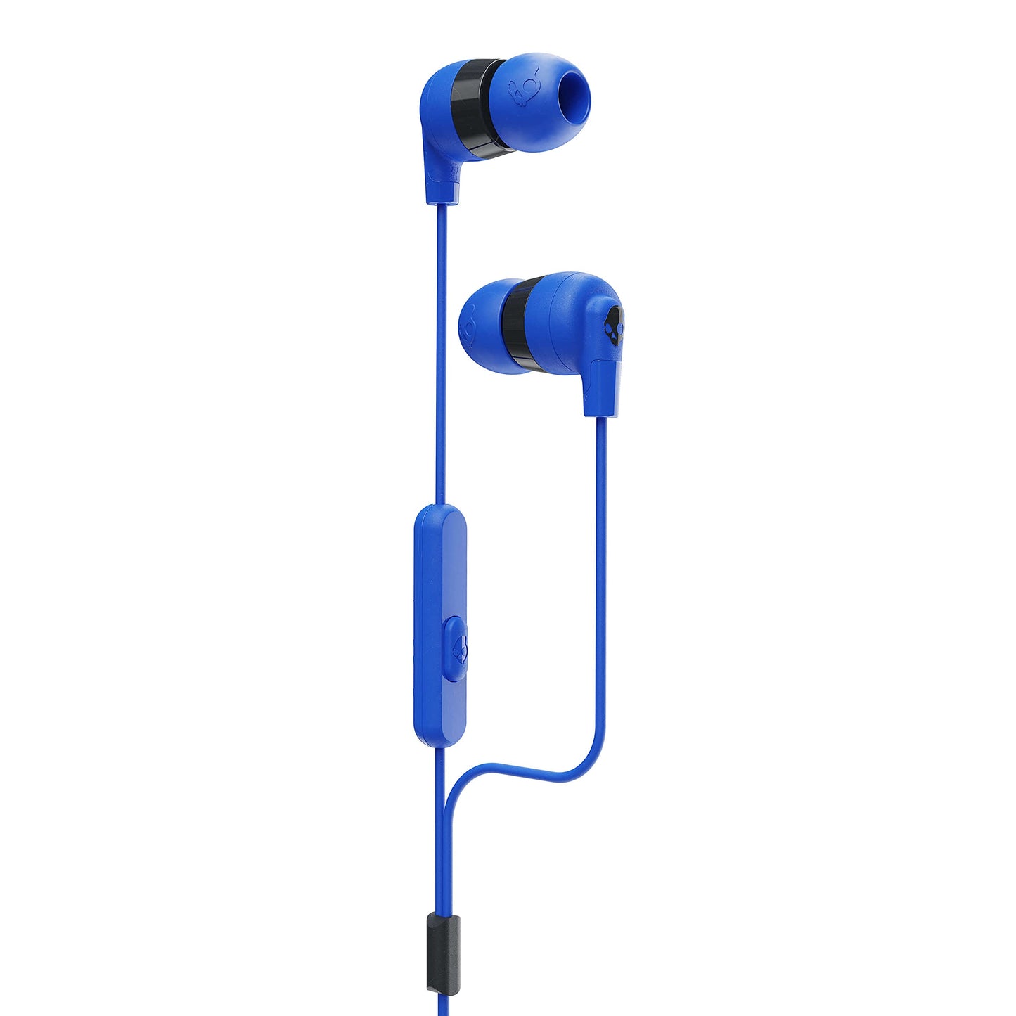 Skullcandy Ink’d+ Wired Earbuds with 3.5mm Plug, Noise Isolating Fit, Built-in Microphone Call and Track Control, Ear Gel Sizes Included for Custom