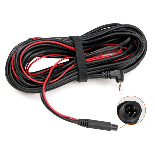 WOLFBOX 50 Feet Rear Camera Longer Replacement Cable for i17 / i07 / G840S / G840H / G900 / G930 / G850 / G850PRO / G900PRO Version with 2.5mm Jack
