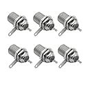 GDQLCNXB F Type Panel Mounted Socket Female Jack Solder Connector Adapter - (6 Pcs)