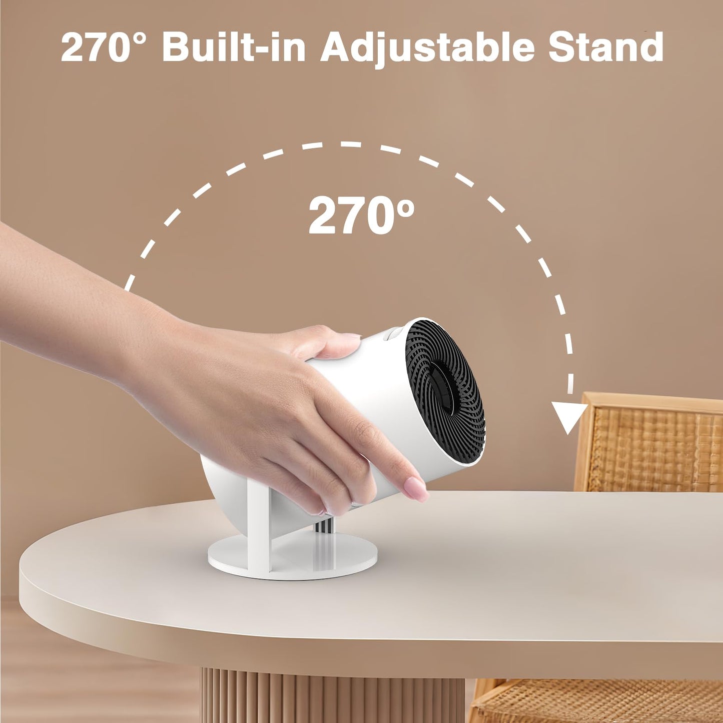 [Electronic Focus with Short Throw] PANSEBA Mini Projector with WiFi 6 and Bluetooth, Auto Keystone Outdoor Movie Projector, Big Screen Home Portable