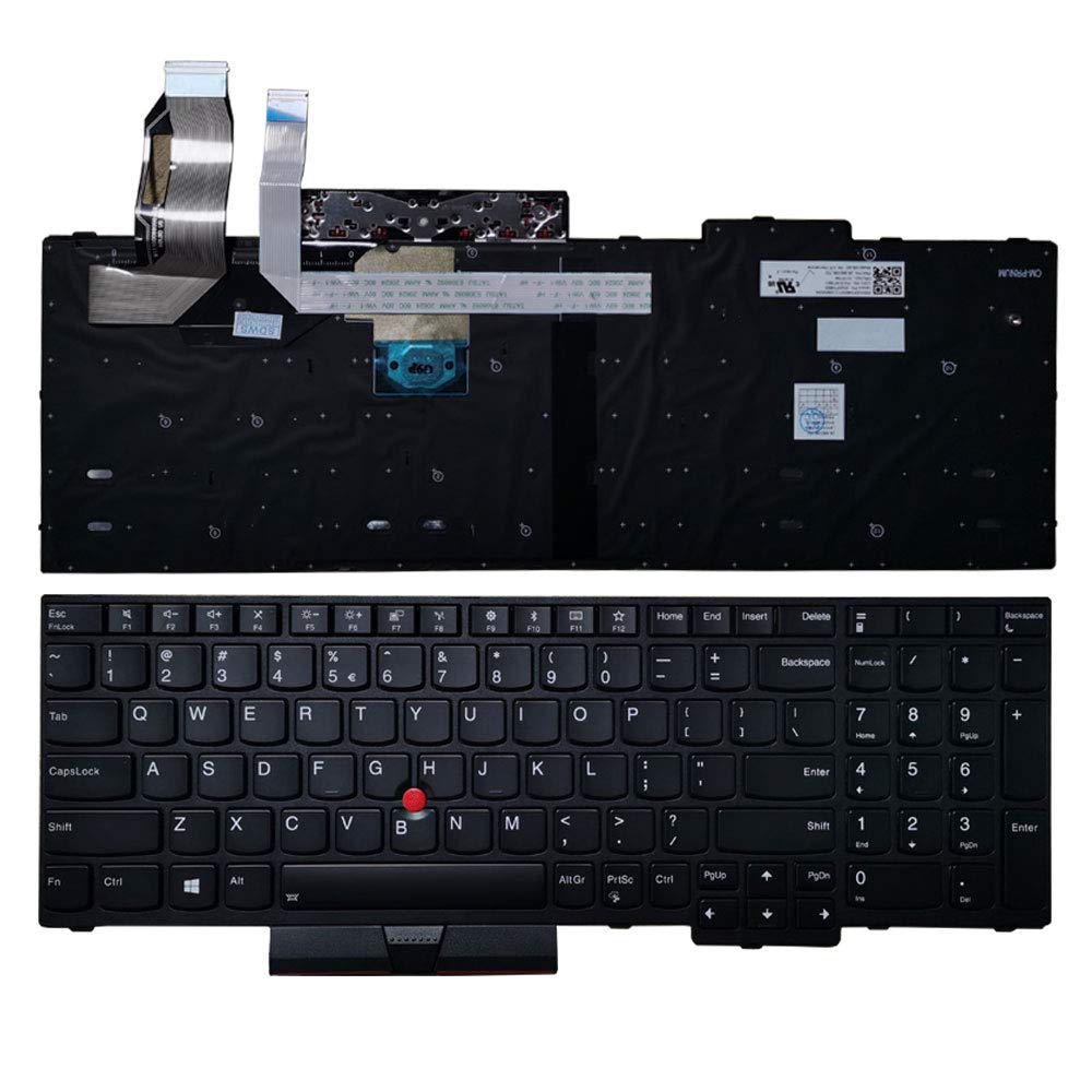 New Laptop Replacement Keyboard Fit Lenovo ThinkPad E580 E585 NO.01YP560 US Layout No Backlight