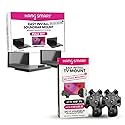 HangSmart TV & SoundBar Mount Bundle No Stud Easy Install, Universal Wall Mounts for Up to 150LBS & SoundBars Up to 50LBS Fits Most TVs & SoundBars