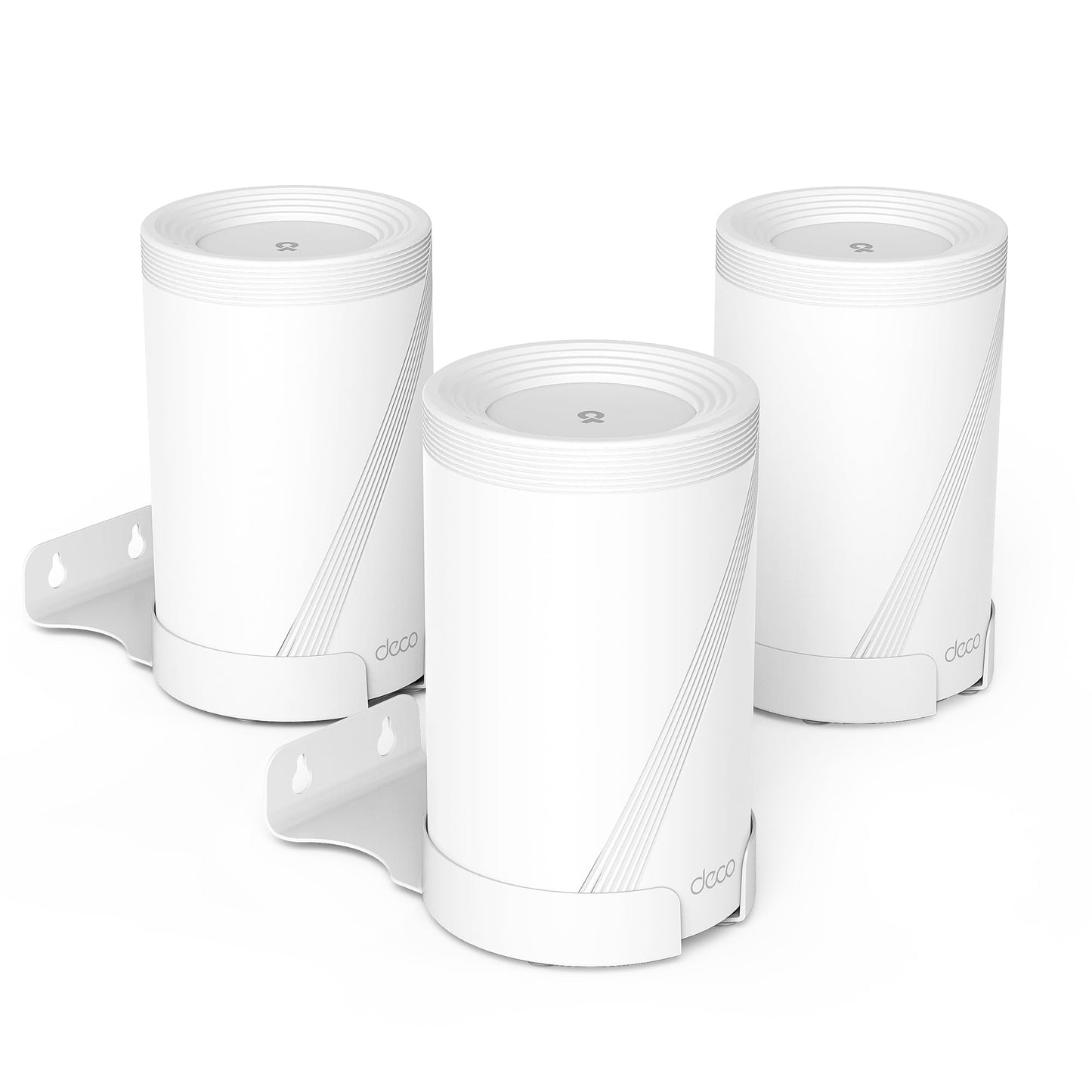 Bangcheer Wall Mount for TP-Link Deco BE63/ BE65/BE67/BE68/BE10000/BE11000/BE14000 Mesh Wi-Fi 7 System, Saving Space Aluminum Alloy Wall Hanging