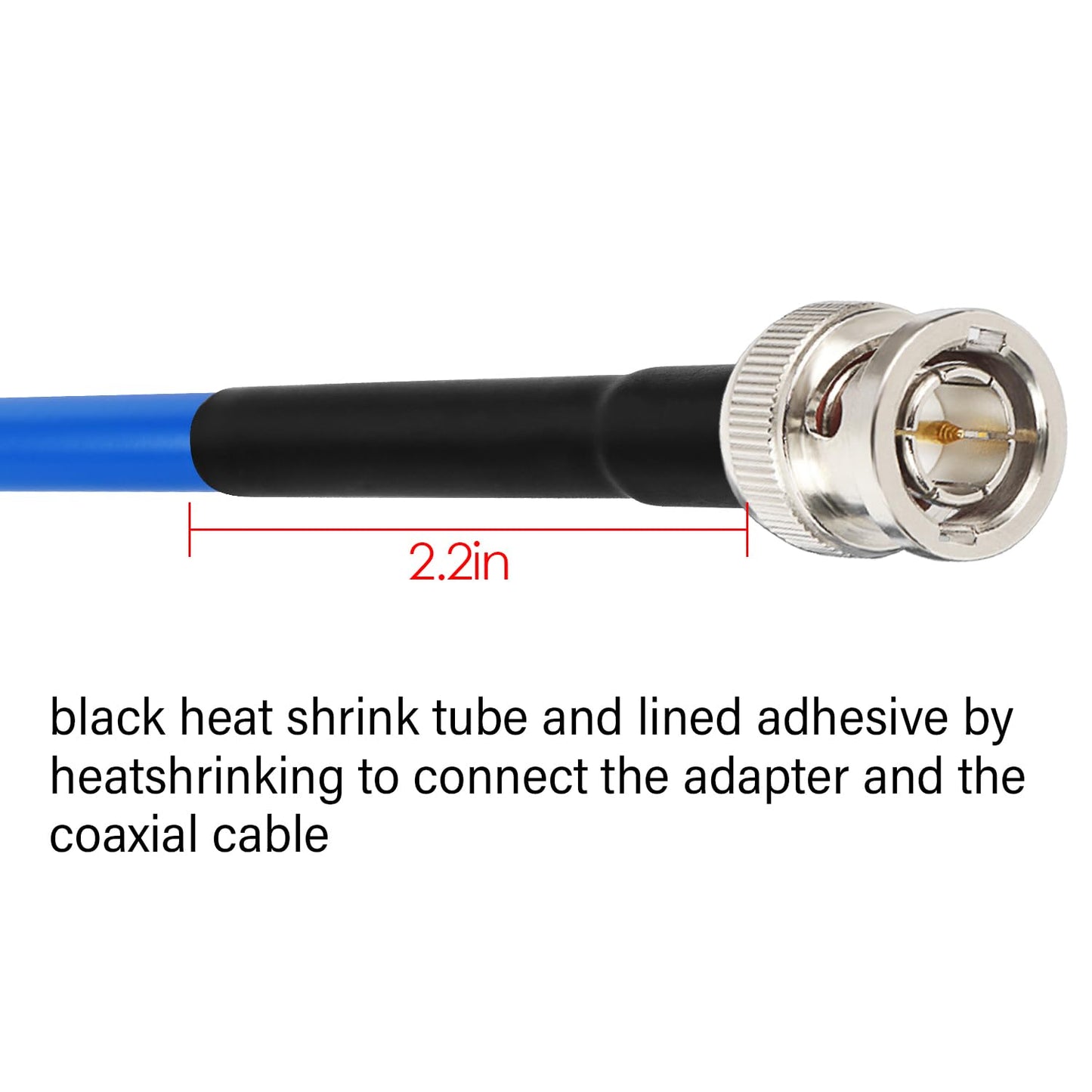 XRDS -RF 12G SDI Cable 3FT 2PCS, SDI Video Cables 3G/6G/12G 75ohm BNC Male Cable Supports HD-SDI/3G/6G-SDI/4K/8K for Video Security Camera Converter