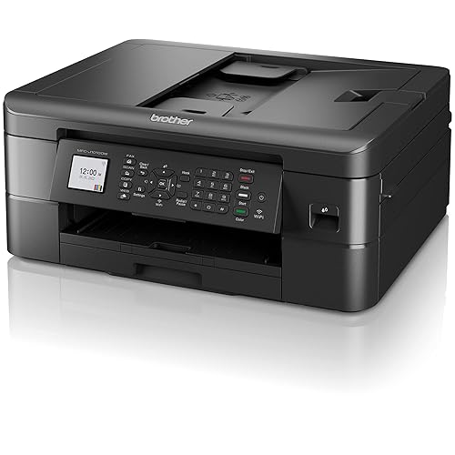 Brother MFC-J1010DW Wireless Color Inkjet All-in-One Printer with Mobile Device and Duplex Printing, Refresh Subscription and Amazon Dash