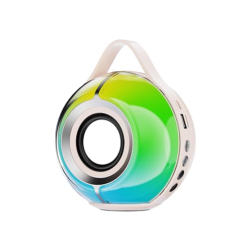 HapIntlNex Mini Bluetooth Speaker,Wireless Portable Speakers,5W High Power, Colorful Light Effects, Surround Sound Effects, Support TWS/TF Card